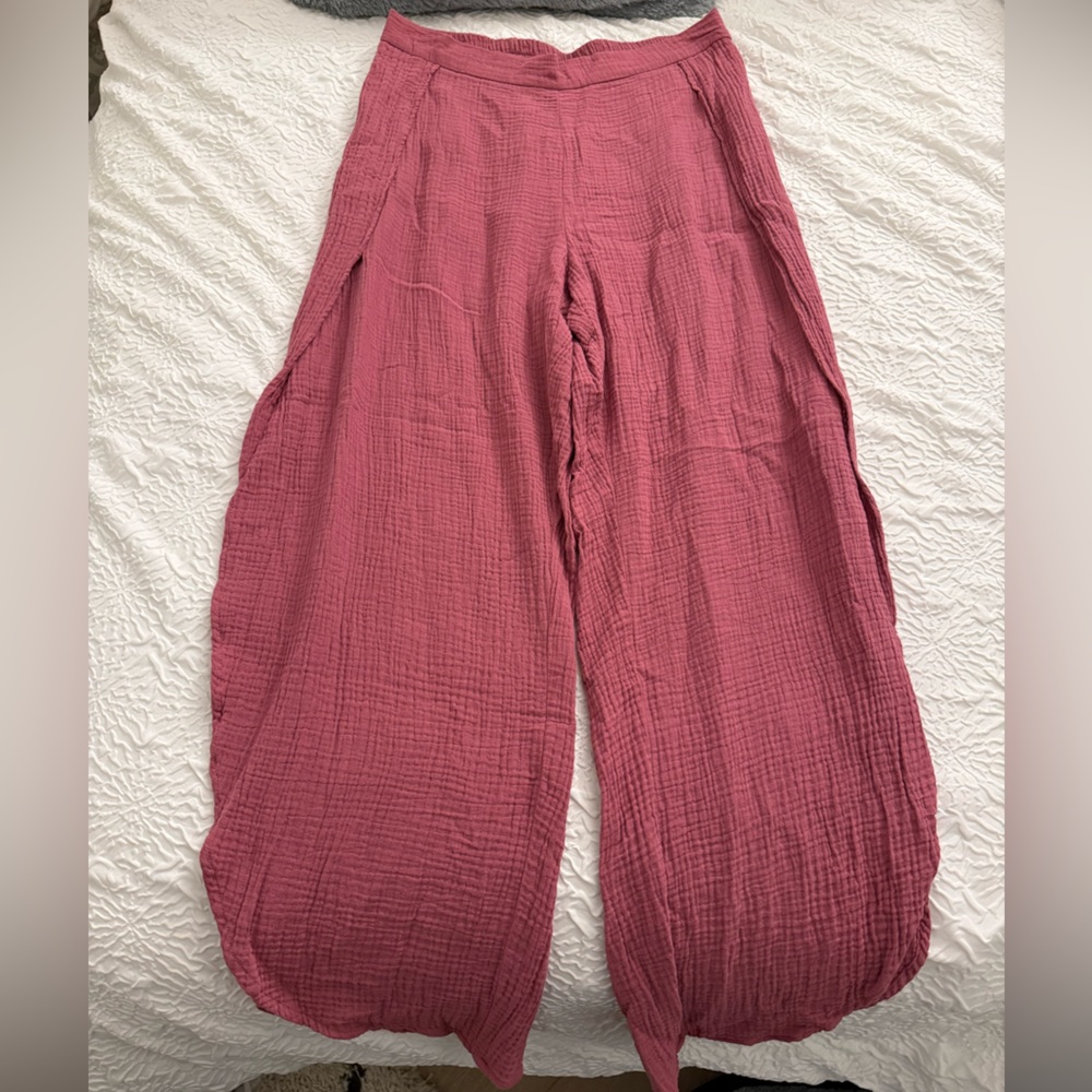 Rose Pink Flowy Pants